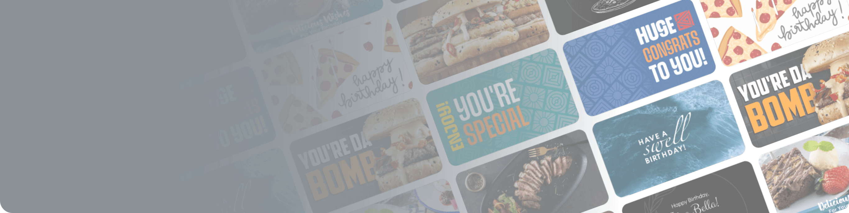 Stylish digital vouchers with discounts